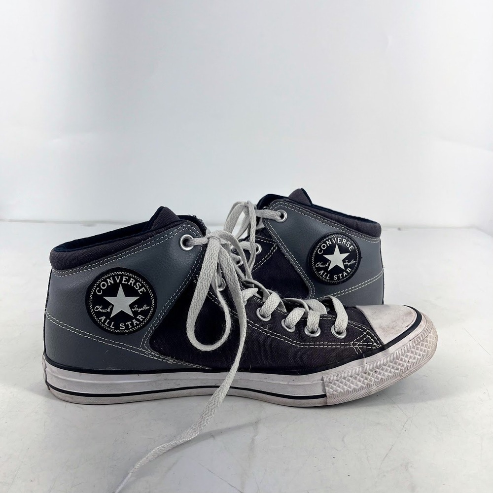 Converse Chuck Taylor All Star High Street Mid Black Grey Mens 9 154841C